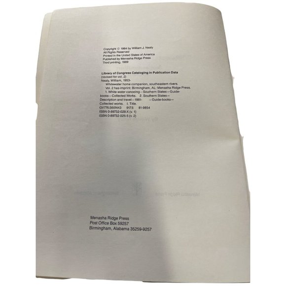 Whitewater Home Companion Vol 2 Southeastern Rivers William Nealy Cartoon Canoe - Picture 3 of 4